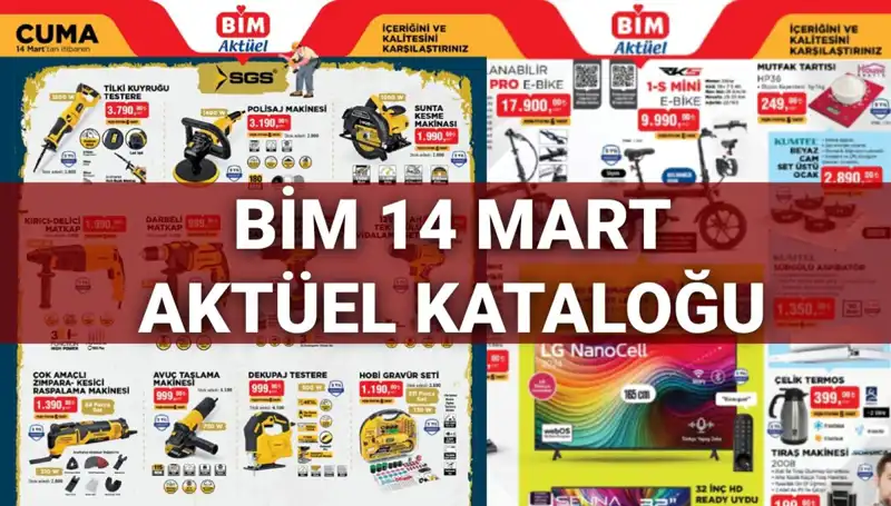 BİM'in 14 Mart Cuma Kataloğunda Neler Var? Elektrikli Süpürge ve Daha Fazlası!
