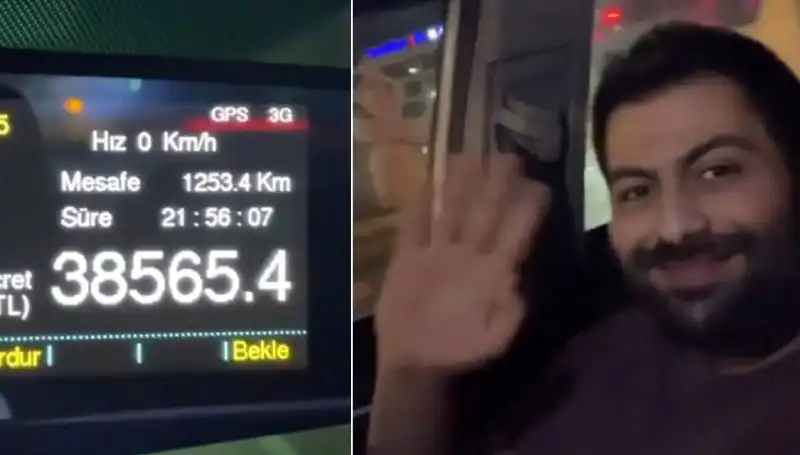 Uzun Yolculuktan Taksimetre Rekoru: 22 Saat Süren Seyahat